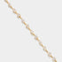14k gold lab grown diamond tennis bracelet with marquise, pear, and round diamonds
