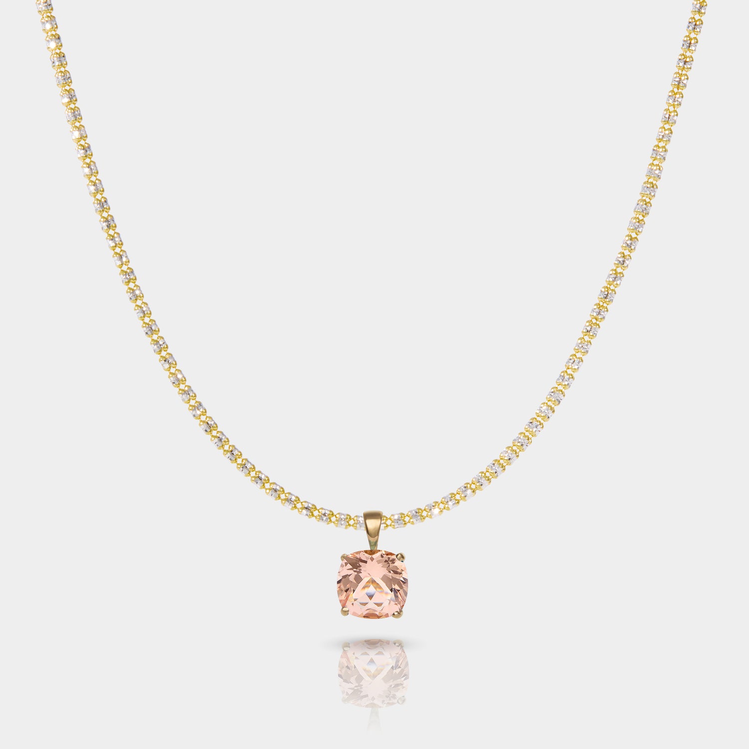 Peach Morganite Pendant 