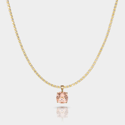 Peach Morganite Pendant 