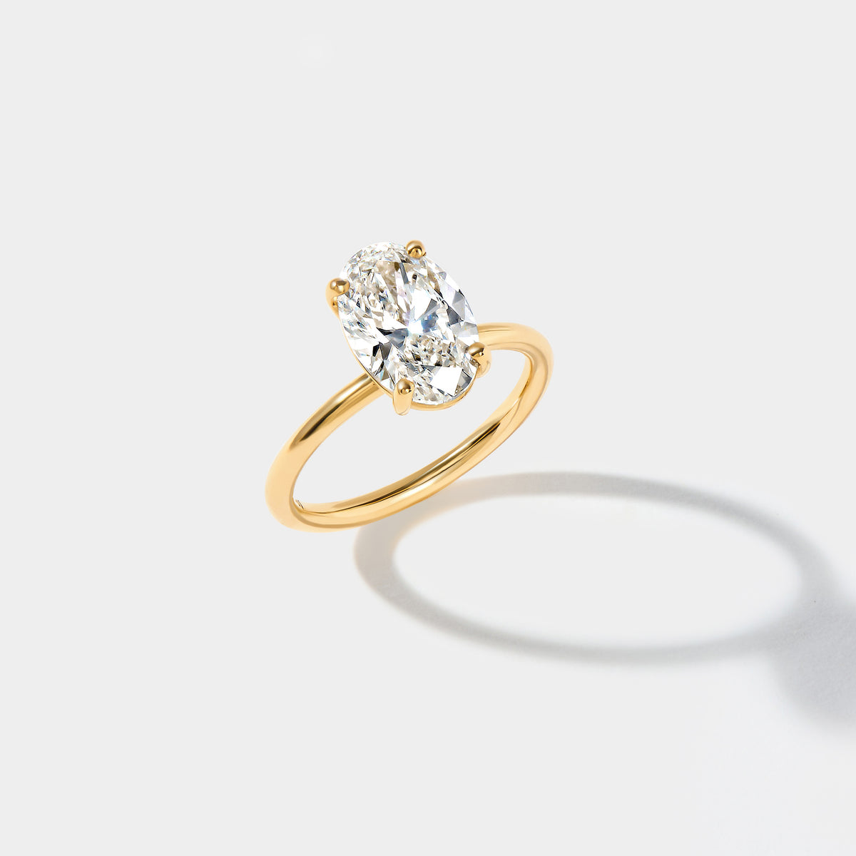 Elongated Oval Lab-Grown Diamond Engagement Ring Oval Lab-Grown Diamond Engagement Ring