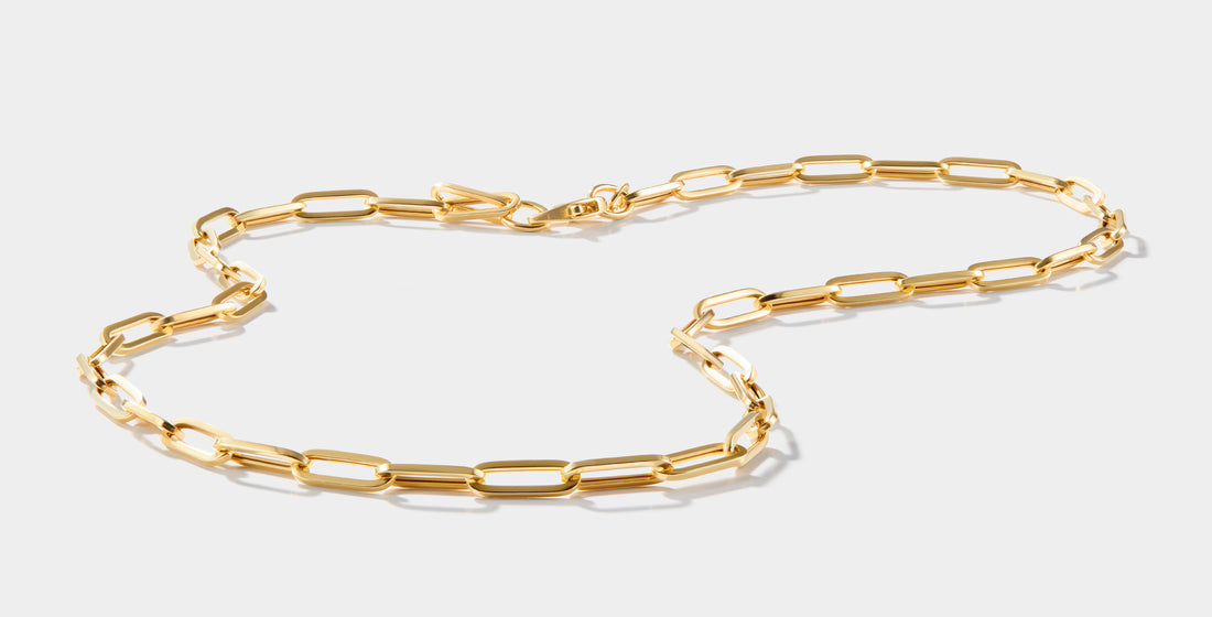 14k Gold PaperClip Bracelet
