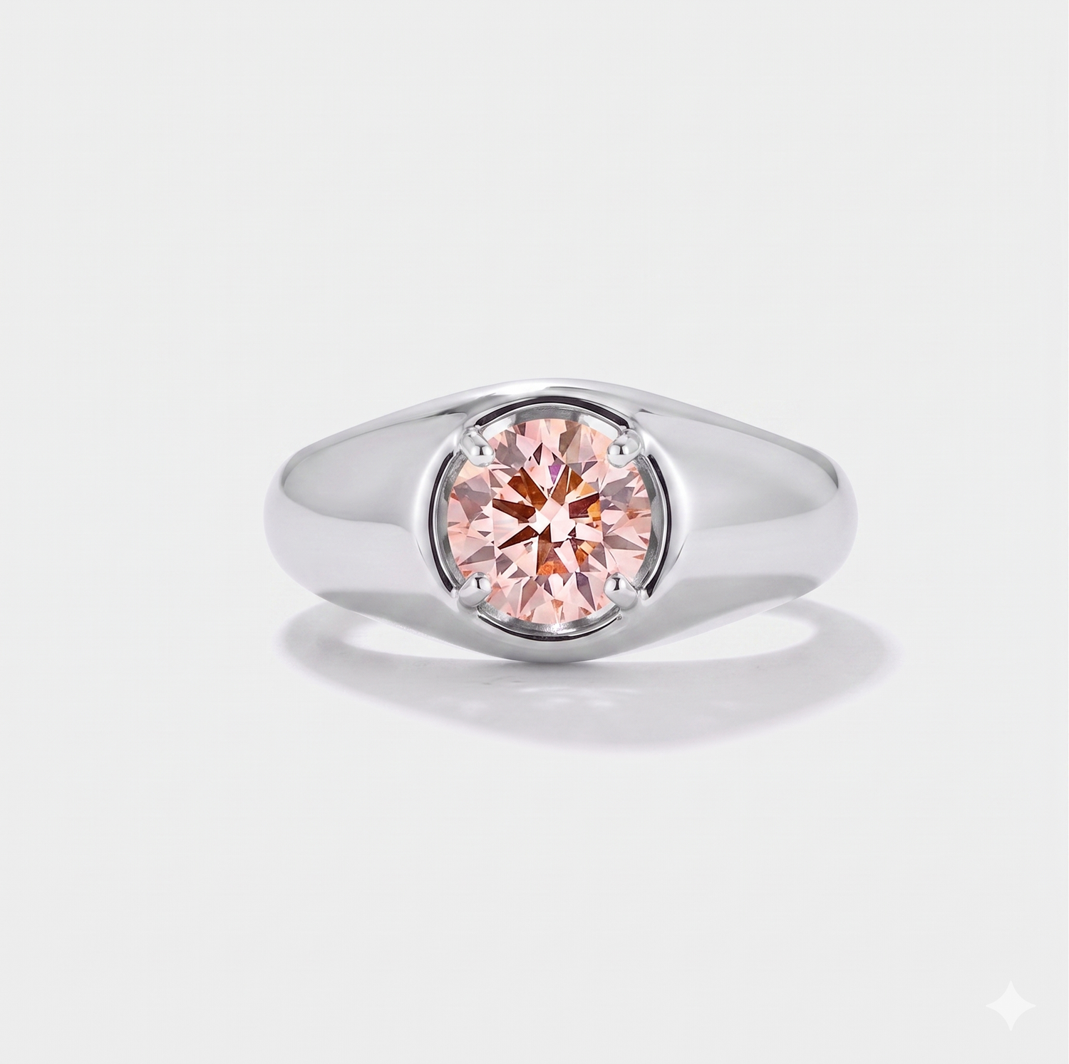 Lab Grown Pink Diamond Ring 