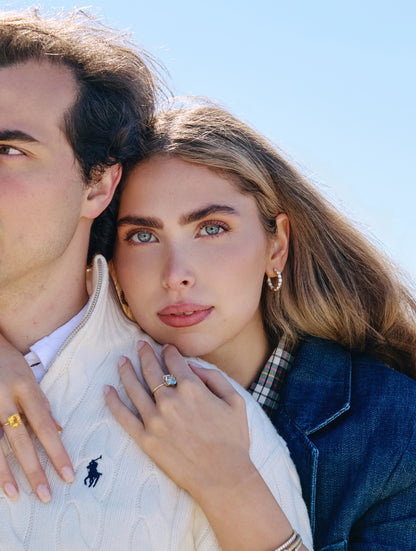 Rock Harbor Inside-Outside Huggie Hoops – 14k Solid Gold, Made in USA