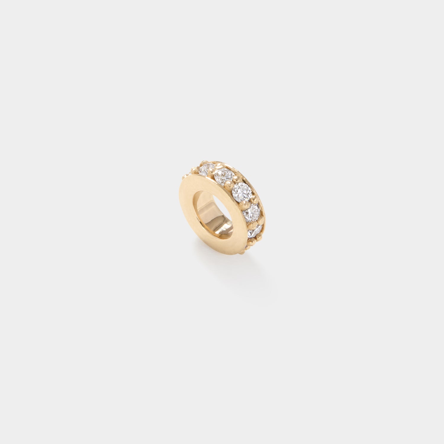 14k Gold Diamond &amp; Birthstone Rondelle Bead Necklace – Petite &amp; Grande | Cove Fine Jewelry
