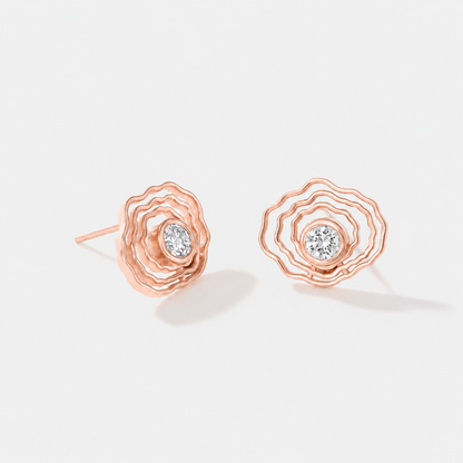 Bayside Oyster Diamond Studs