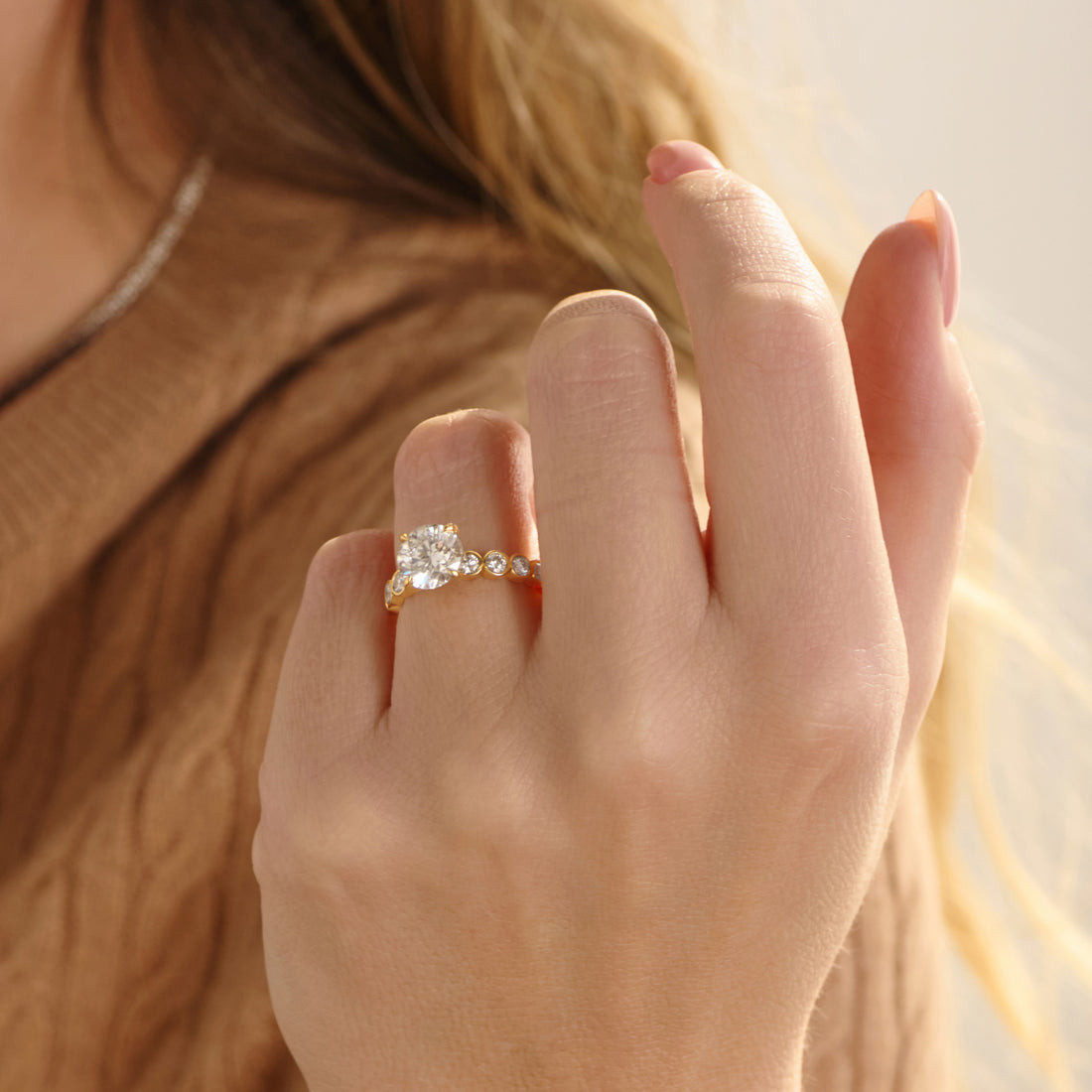 The Round Bezel Band Solitaire