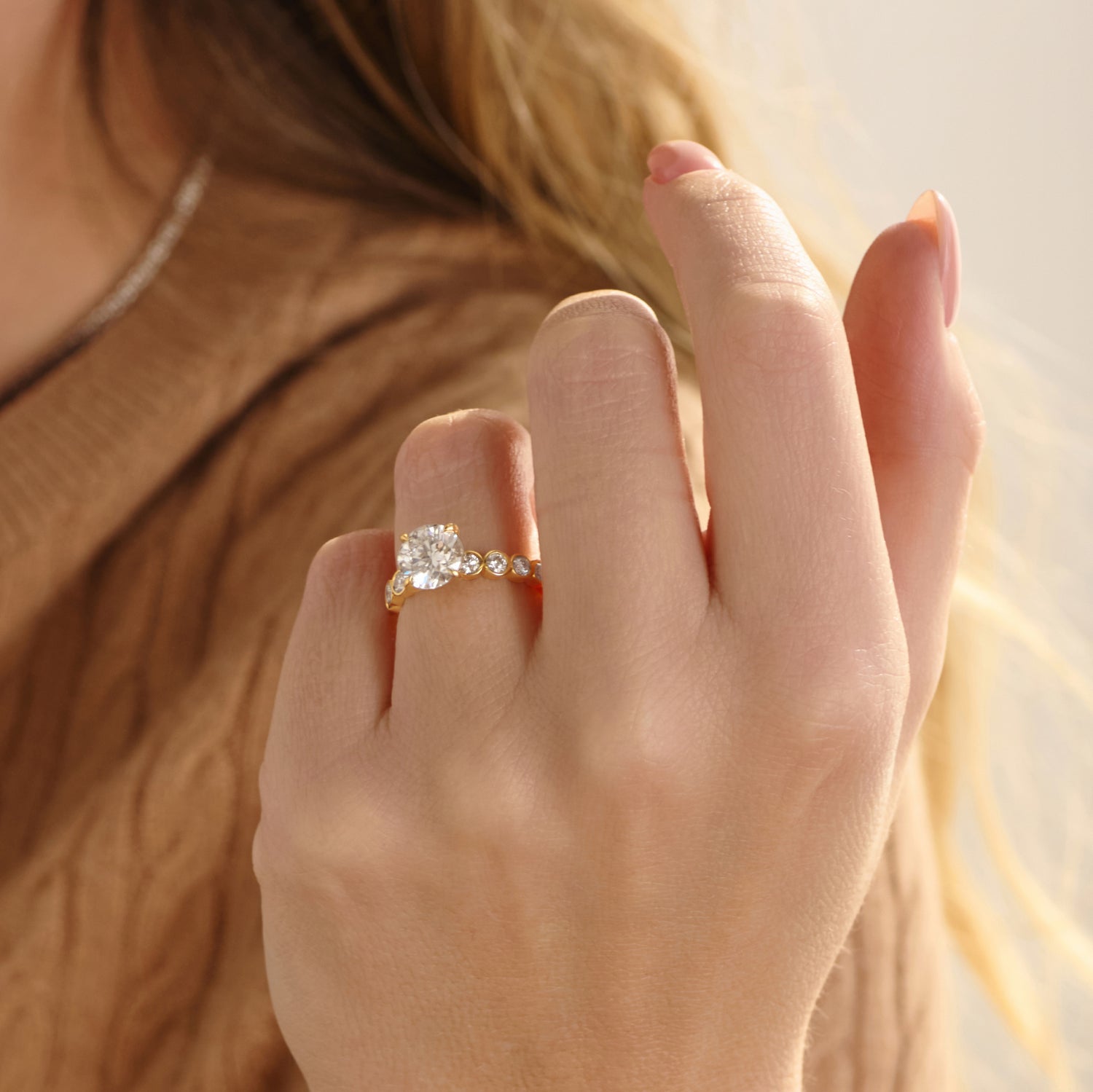 The Round Bezel Band Solitaire