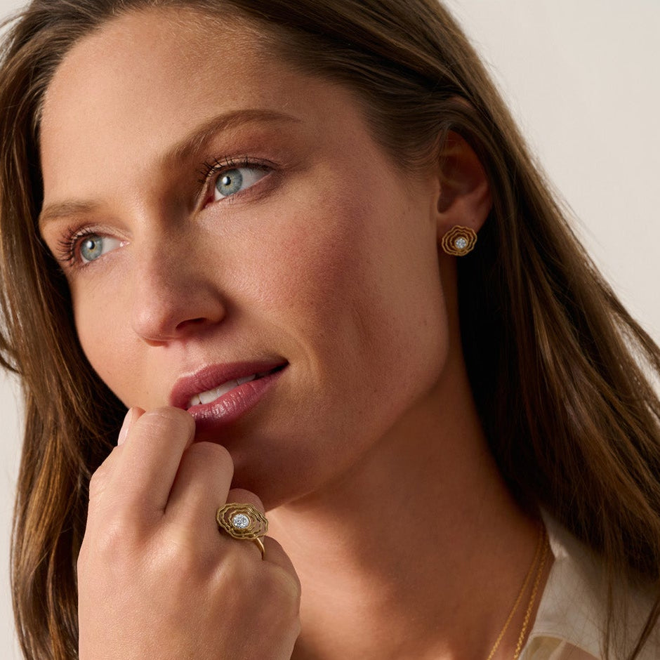 Bayside Oyster Diamond Studs
