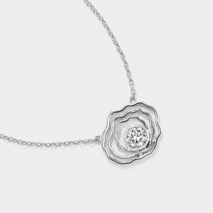 Bayside Mini Oyster Diamond Necklace