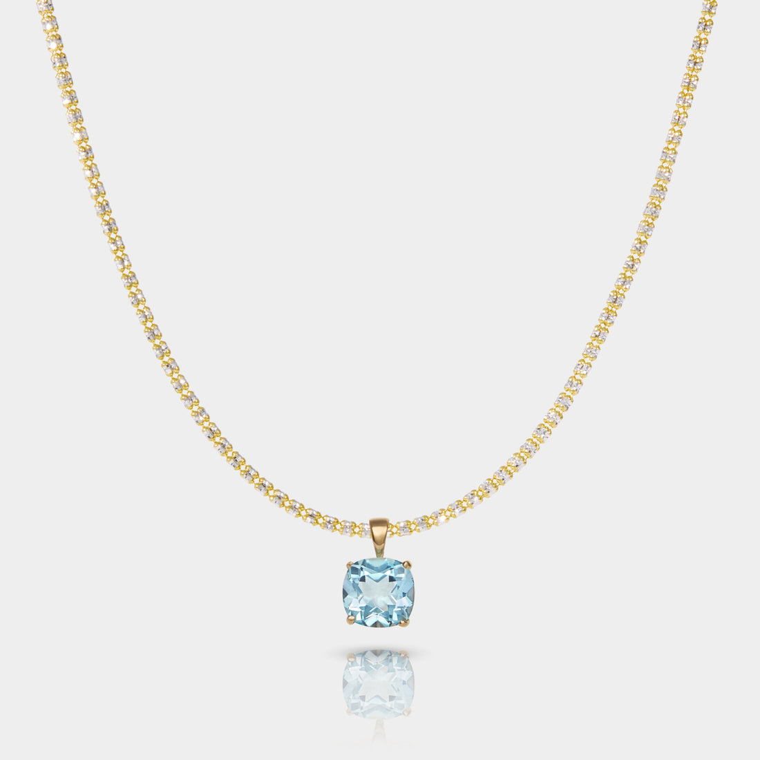 Horizon | Sky Topaz Pendant Necklace