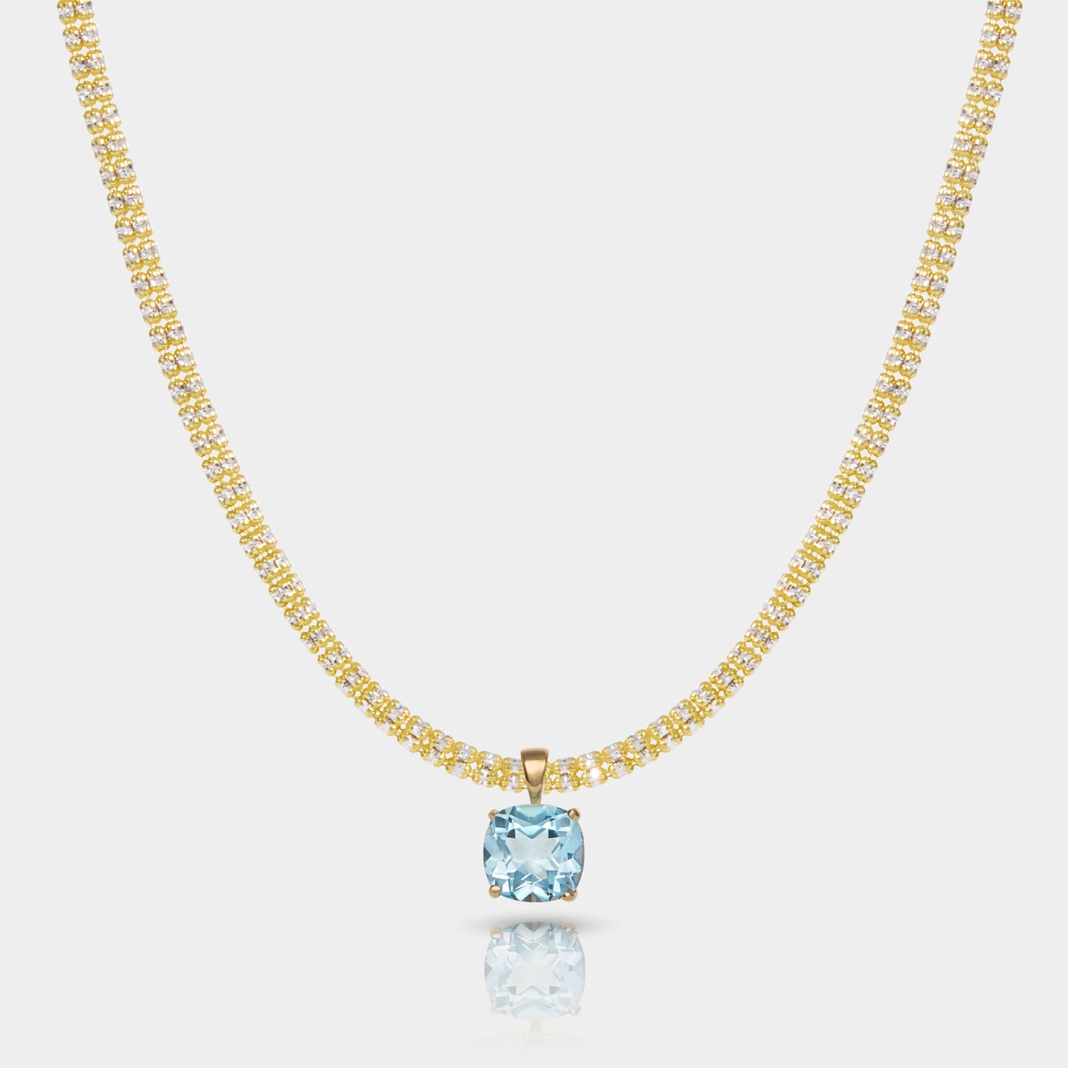 Sky Blue Topaz Necklace 
