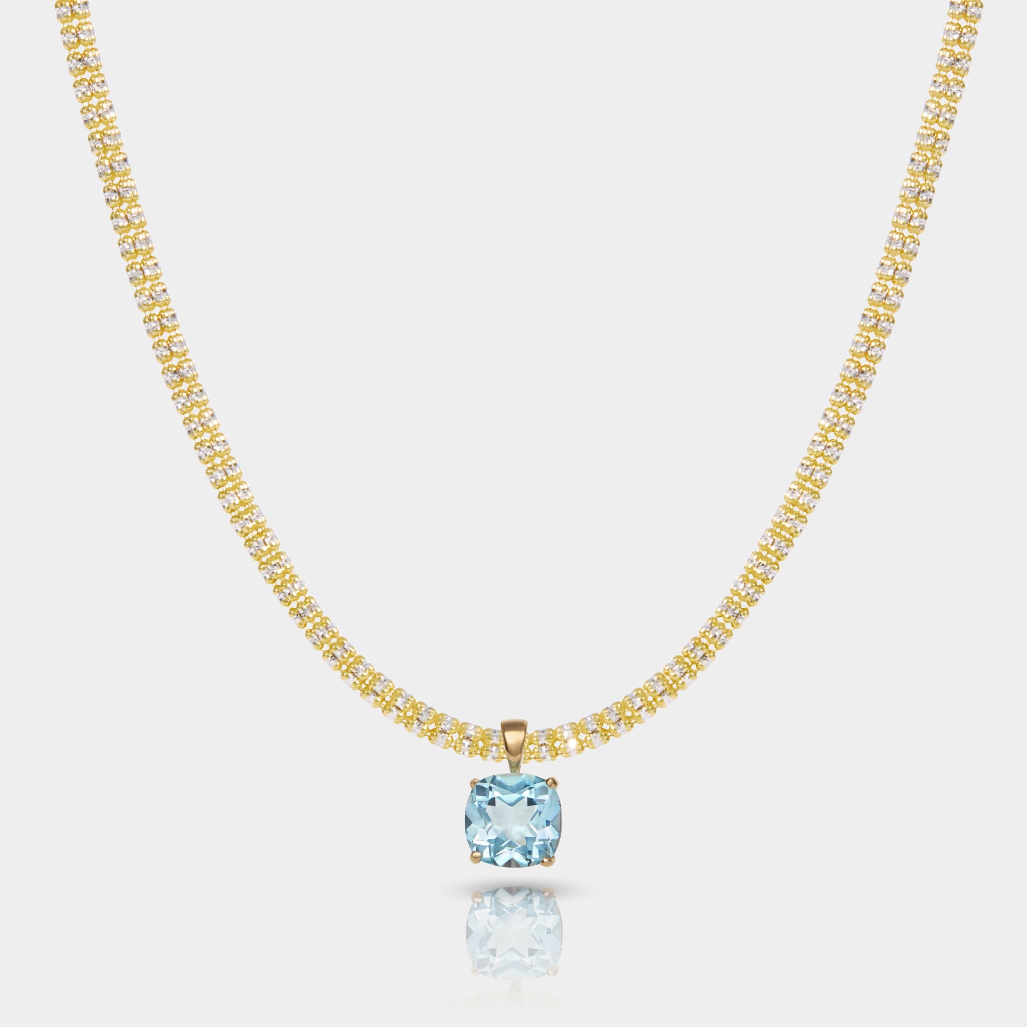 Sky Blue Topaz Necklace 