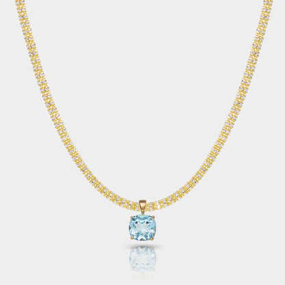 Sky Blue Topaz Necklace 