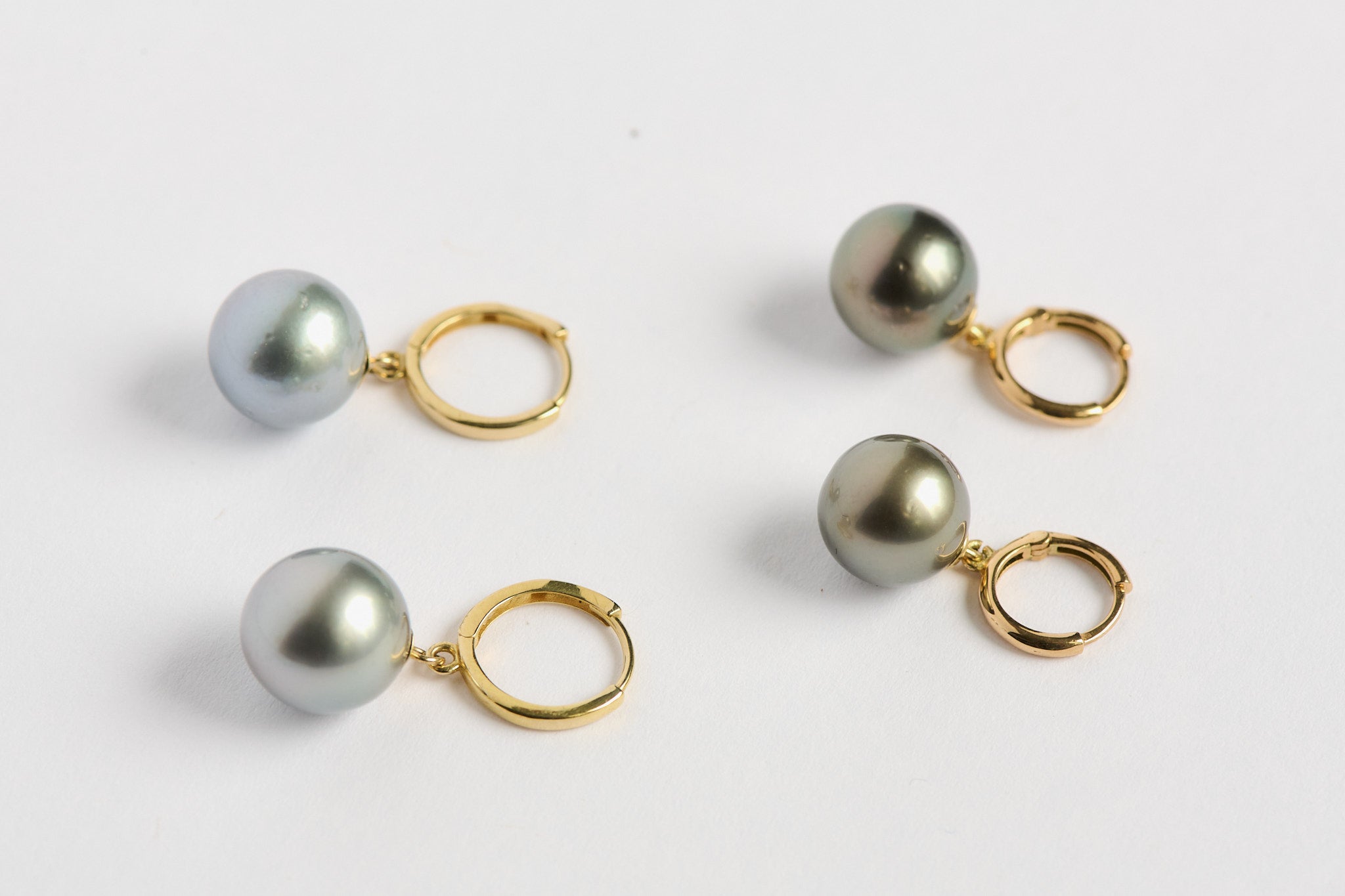 Pupukea Tahitian Pearl Hoops