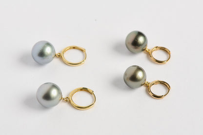 Pupukea Tahitian Pearl Hoops