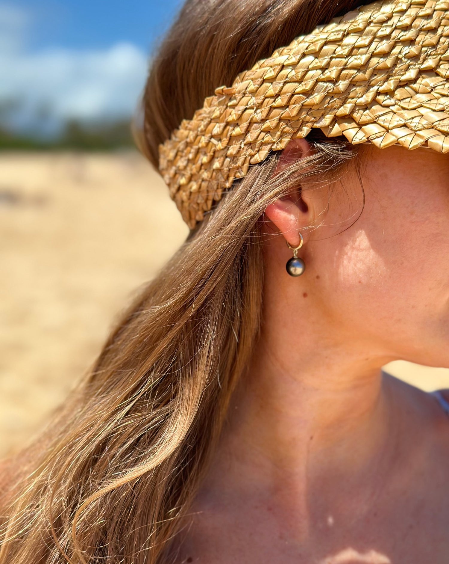 Tahitian Pearl Hoops Hawaii 
