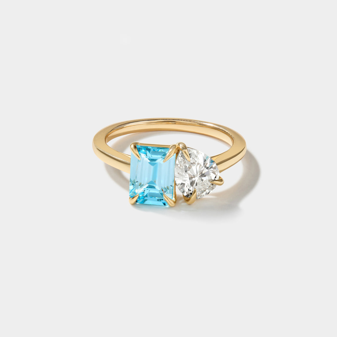 Blue and white ring 