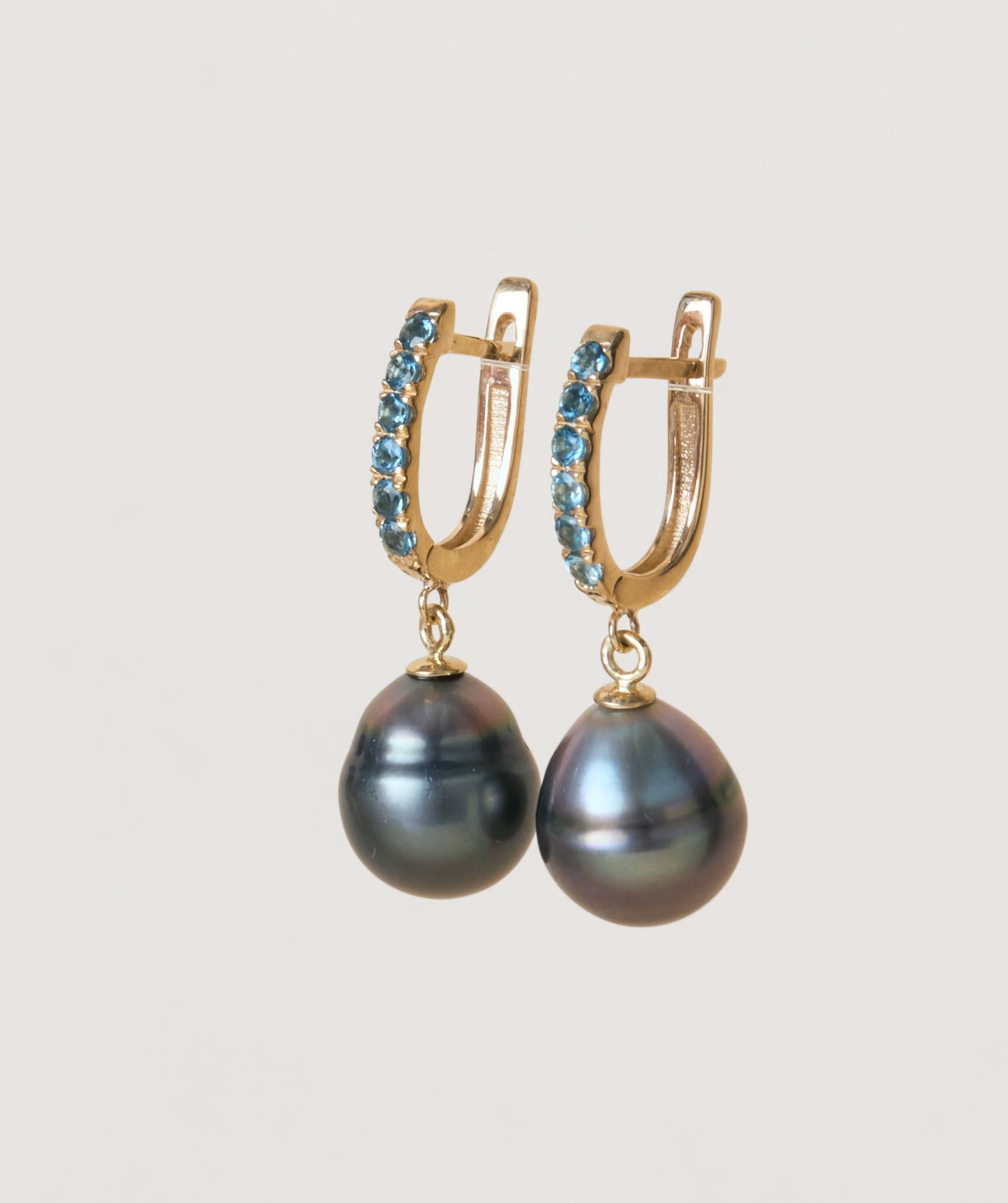Pacific Blue Tahitian Hoops