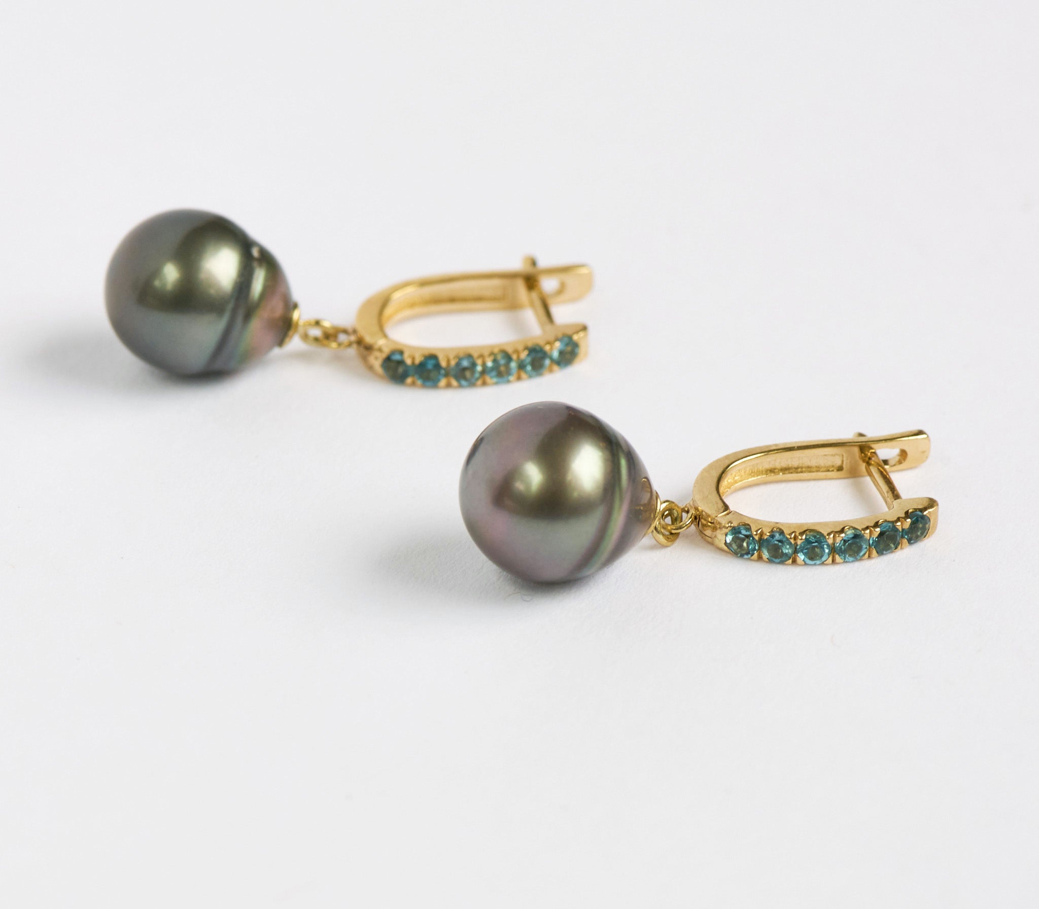 Pacific Blue Tahitian Hoops