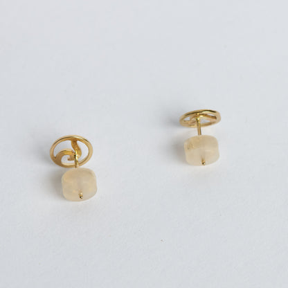 Nauset Beach | 14k Wave Gold Earrings