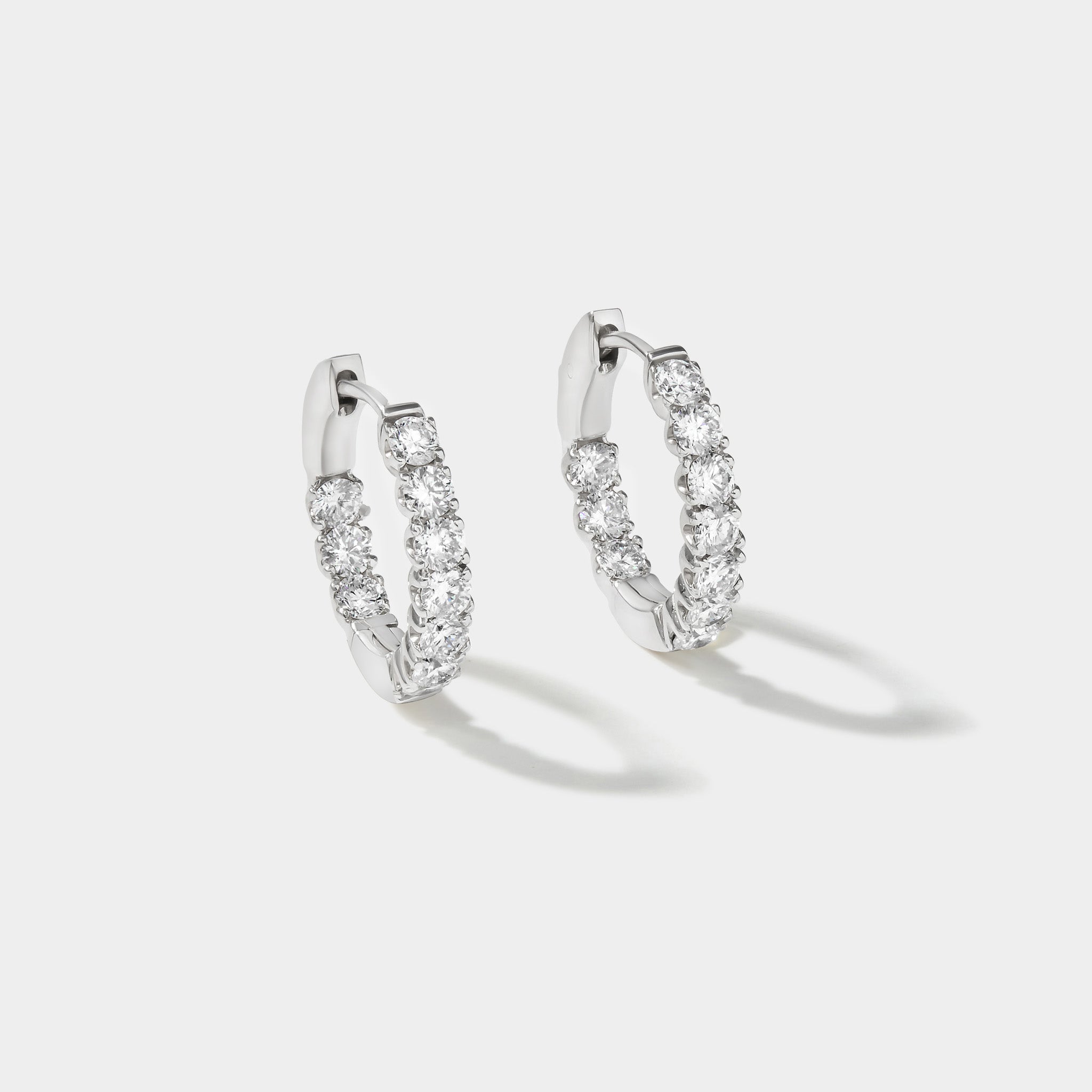 Rock Harbor Lab-Grown Diamond Huggie Hoops – 14k Solid Gold, Made in USA