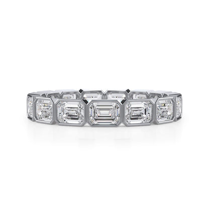 East-West Lab Grown Diamond Eternity Band in 14k Gold