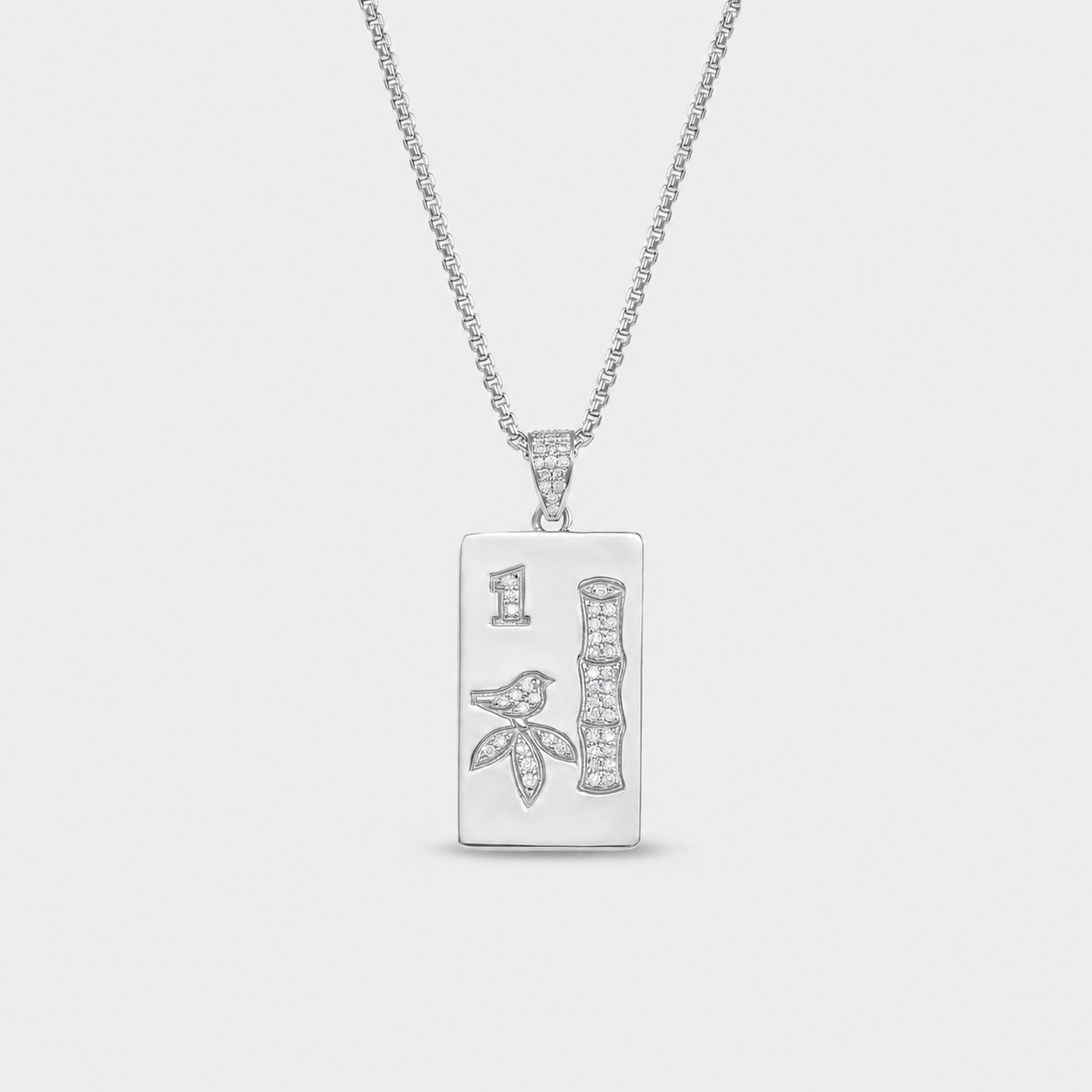  Fine jewelry mahjong necklace inspired by the Garden Party Mahjong set