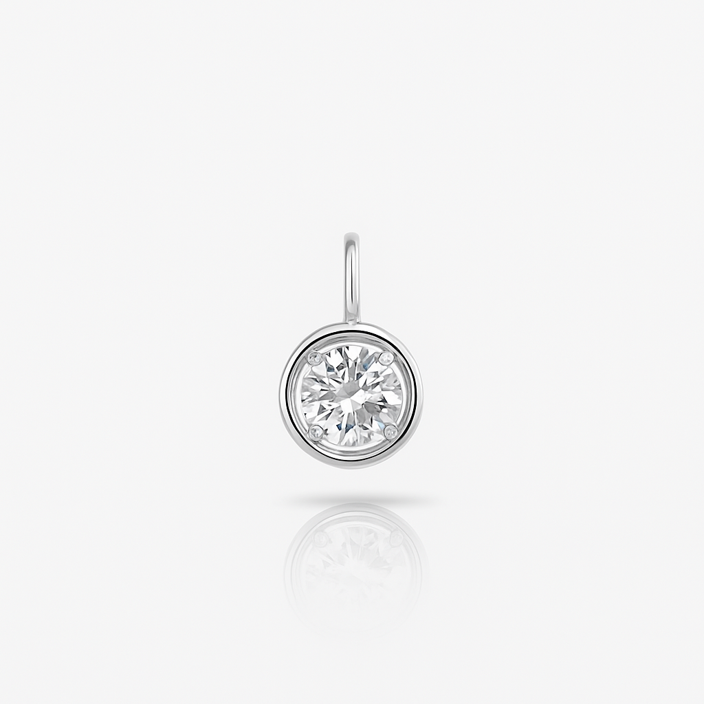 Lighthouse Beacon | Diamond Pendant Necklace in 14k Gold | Ready to Ship