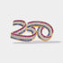 America250 Diamond Commemorative Lapel Pin by Cove Fine Jewelry with rubies, diamonds and sapphires in solid gold