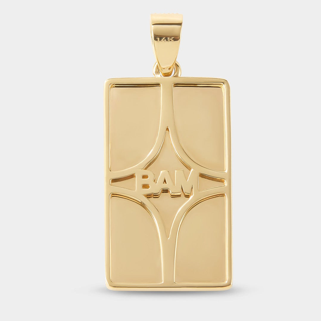 Fine jewelry mahjong pendant designed in collaboration with BAM Let’s Mahjong