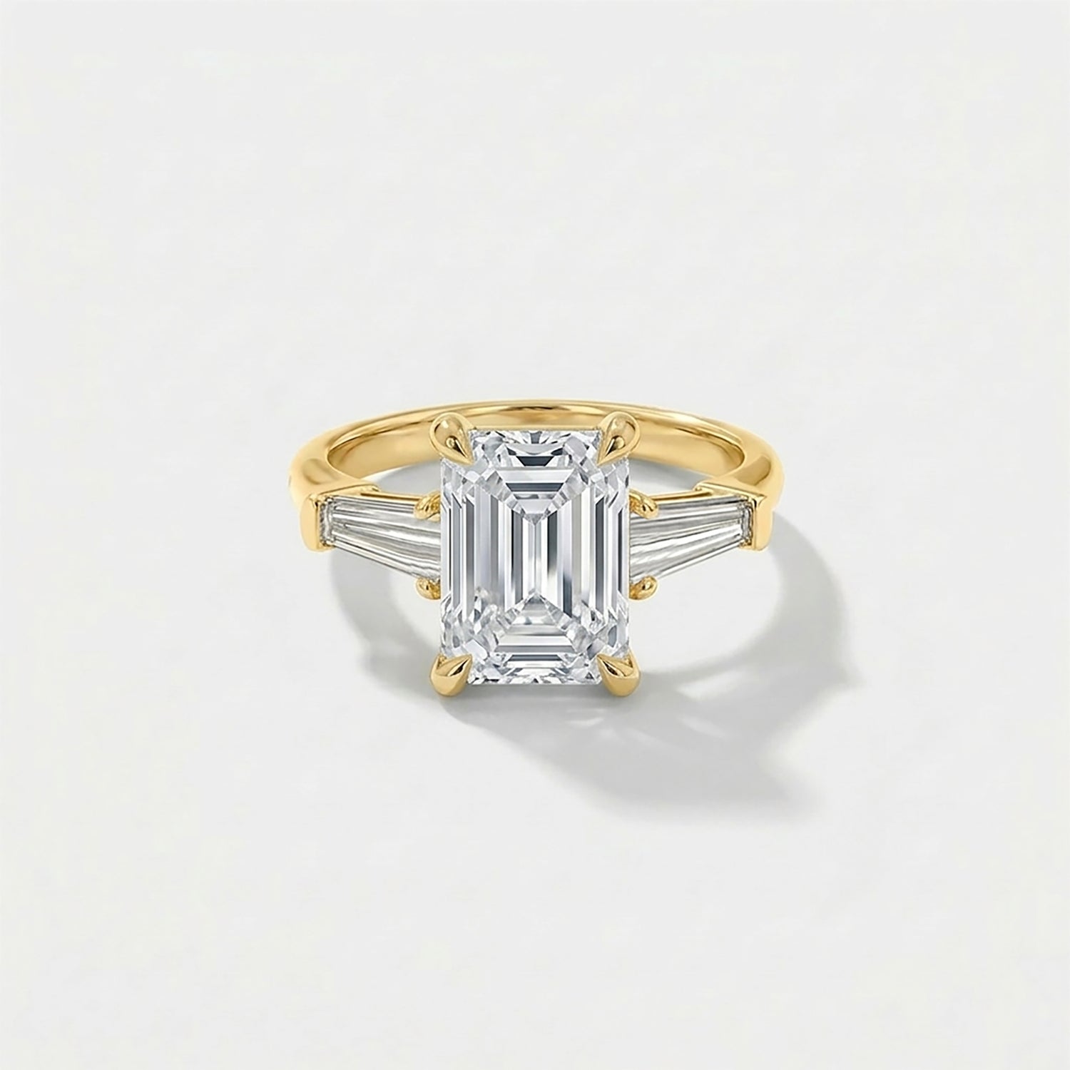Tapered Baguette Lab Grown Diamond Engagement Ring