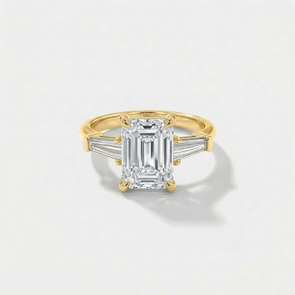Tapered Baguette Lab Grown Diamond Engagement Ring