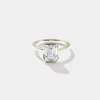 white gold lab grown diamond engagement ring