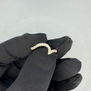 Oval Lab-Grown Diamond Wave Band