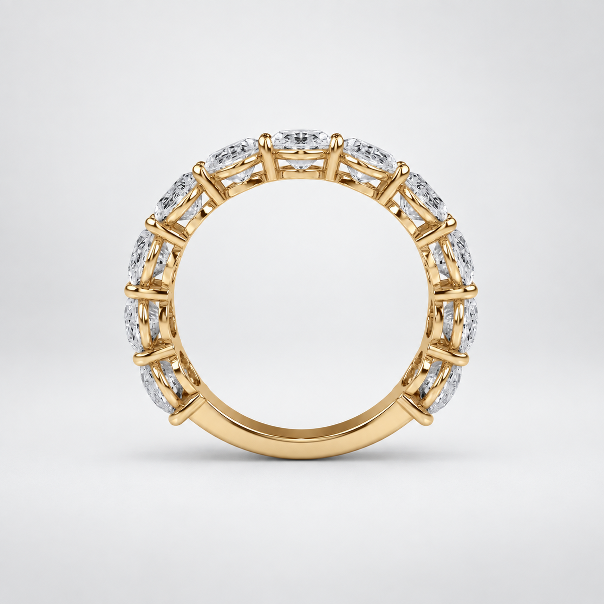 Oval Lab-Grown Diamond Eternity Band