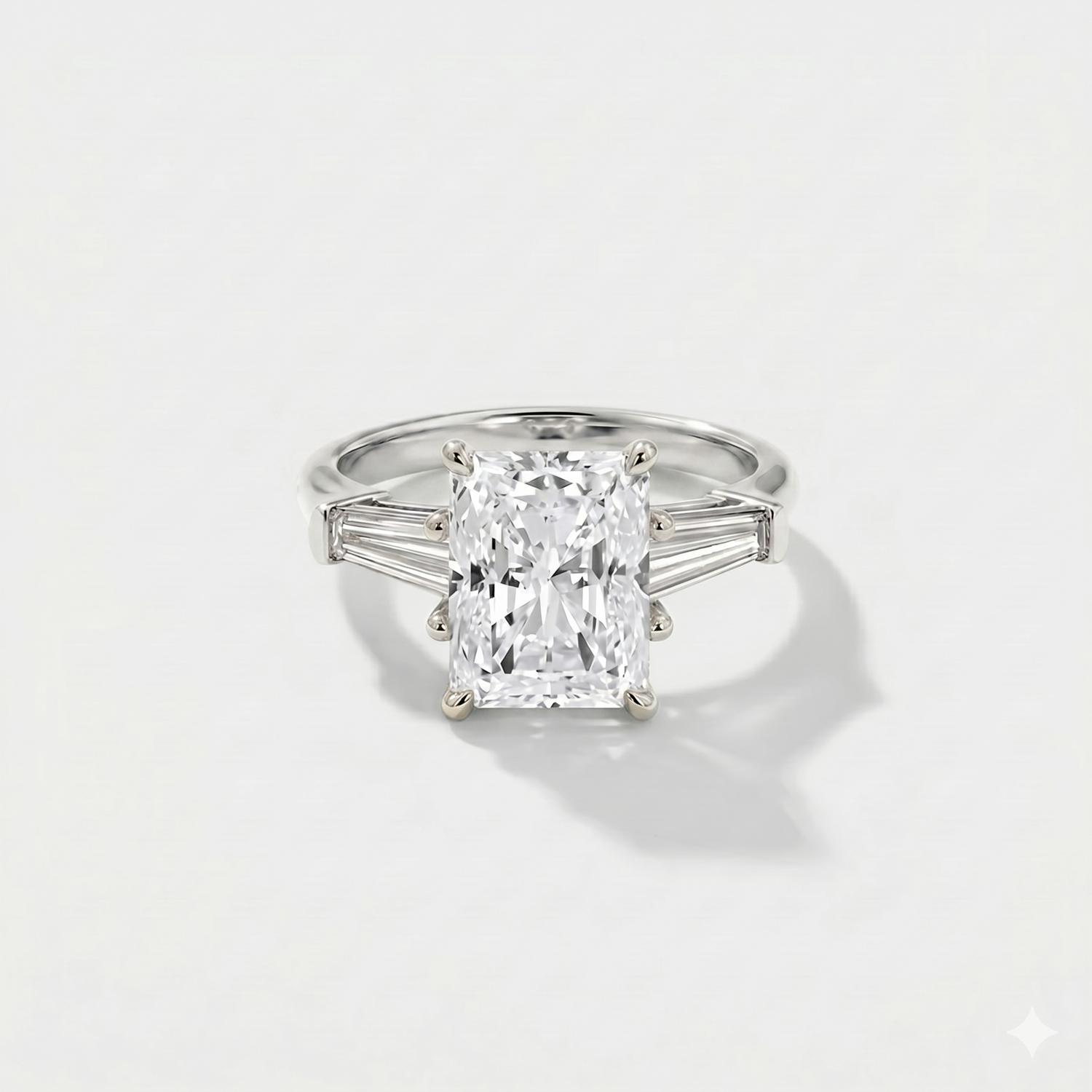 Tapered Baguette Lab Grown Diamond Engagement Ring