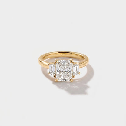 Three Stone Lab Grown Diamond Engagement Ring