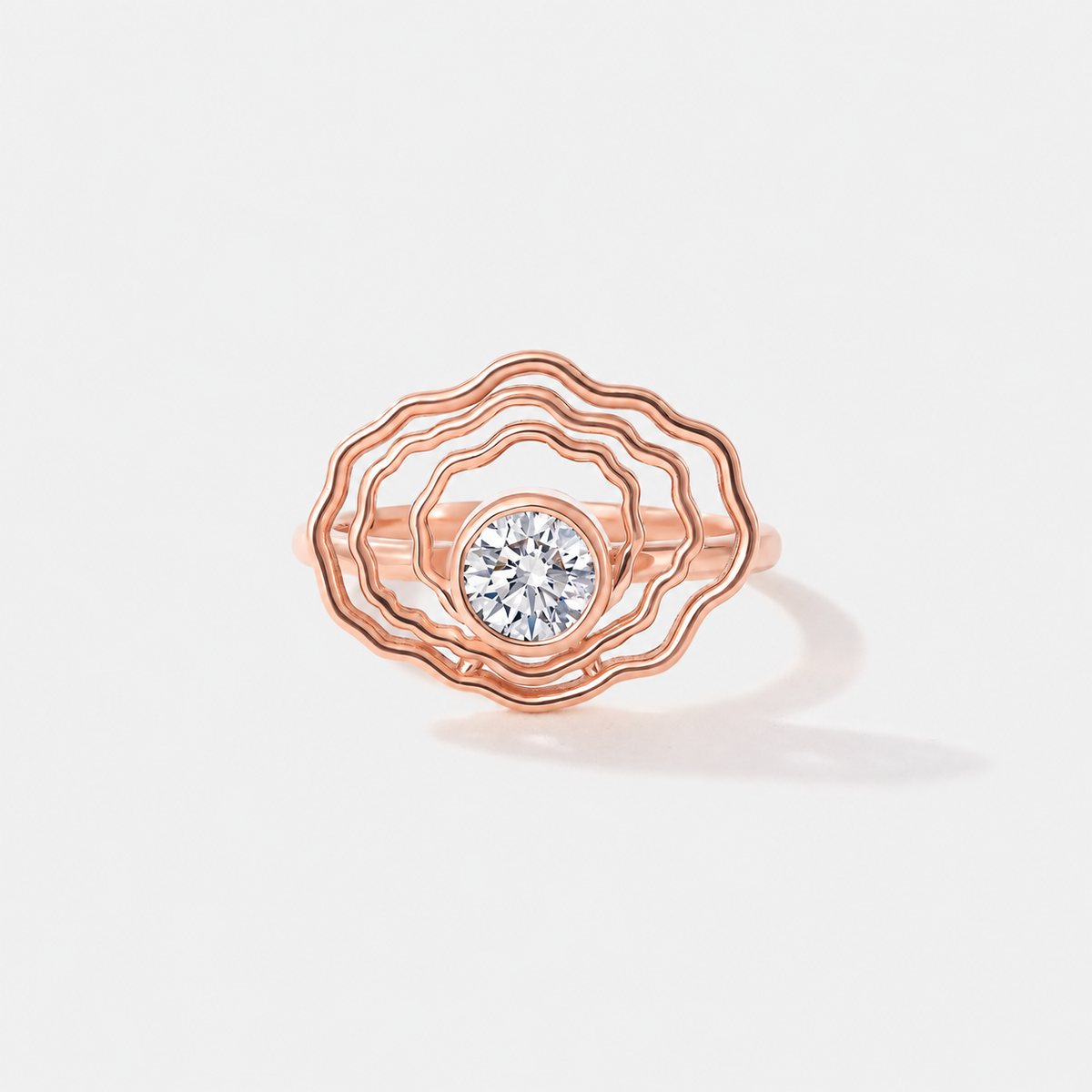 Bayside Oyster Diamond Ring