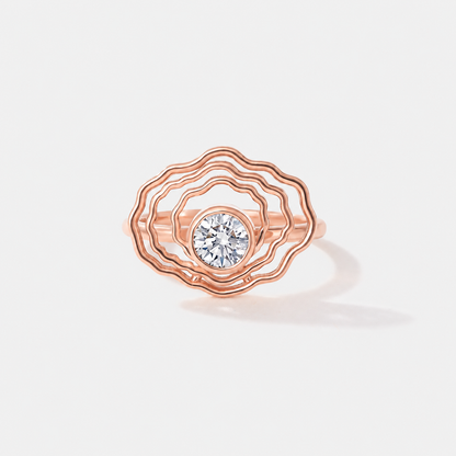 Bayside Oyster Diamond Ring