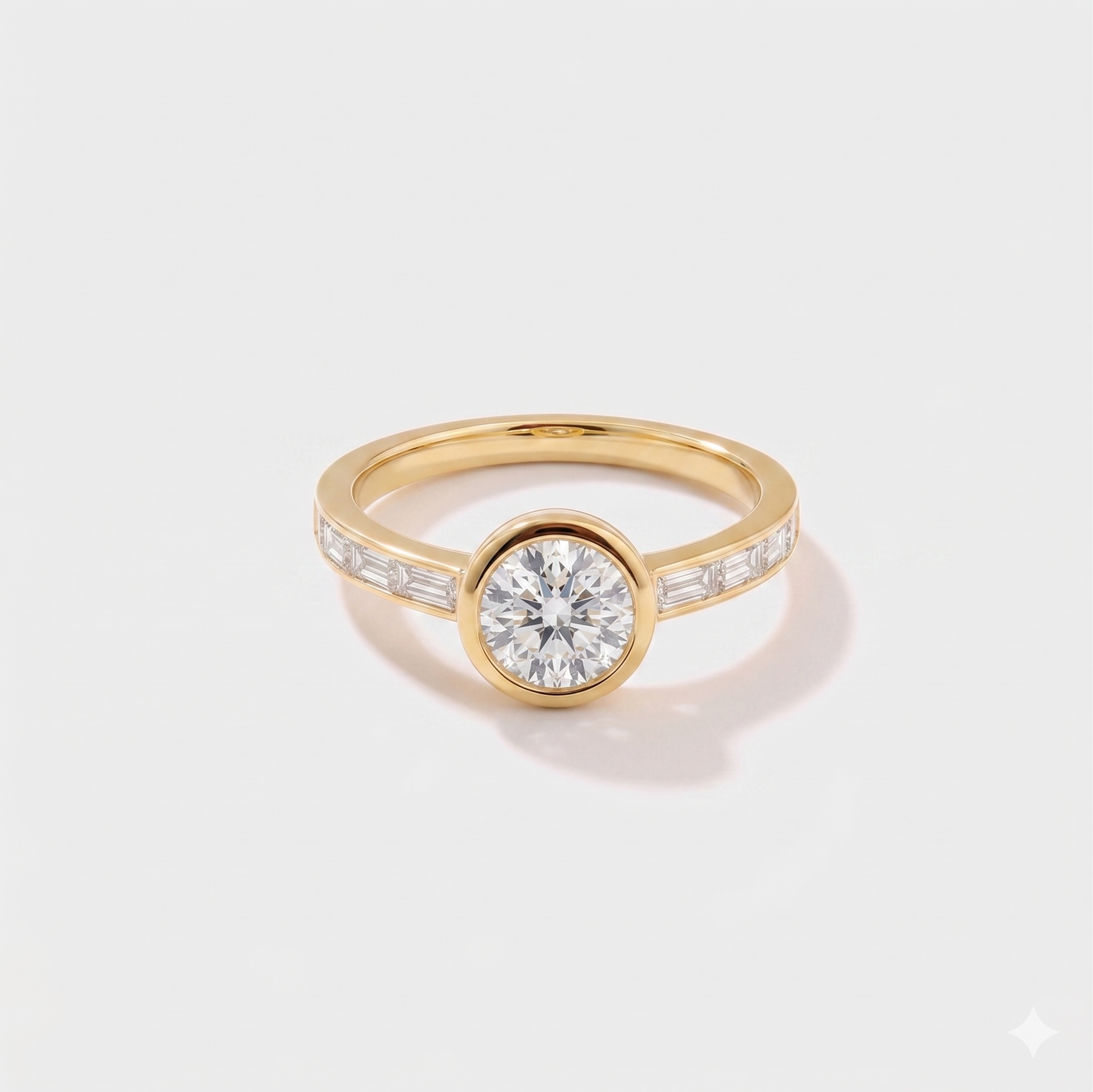 Channel Set Lab Grown Diamond Engagement Ring