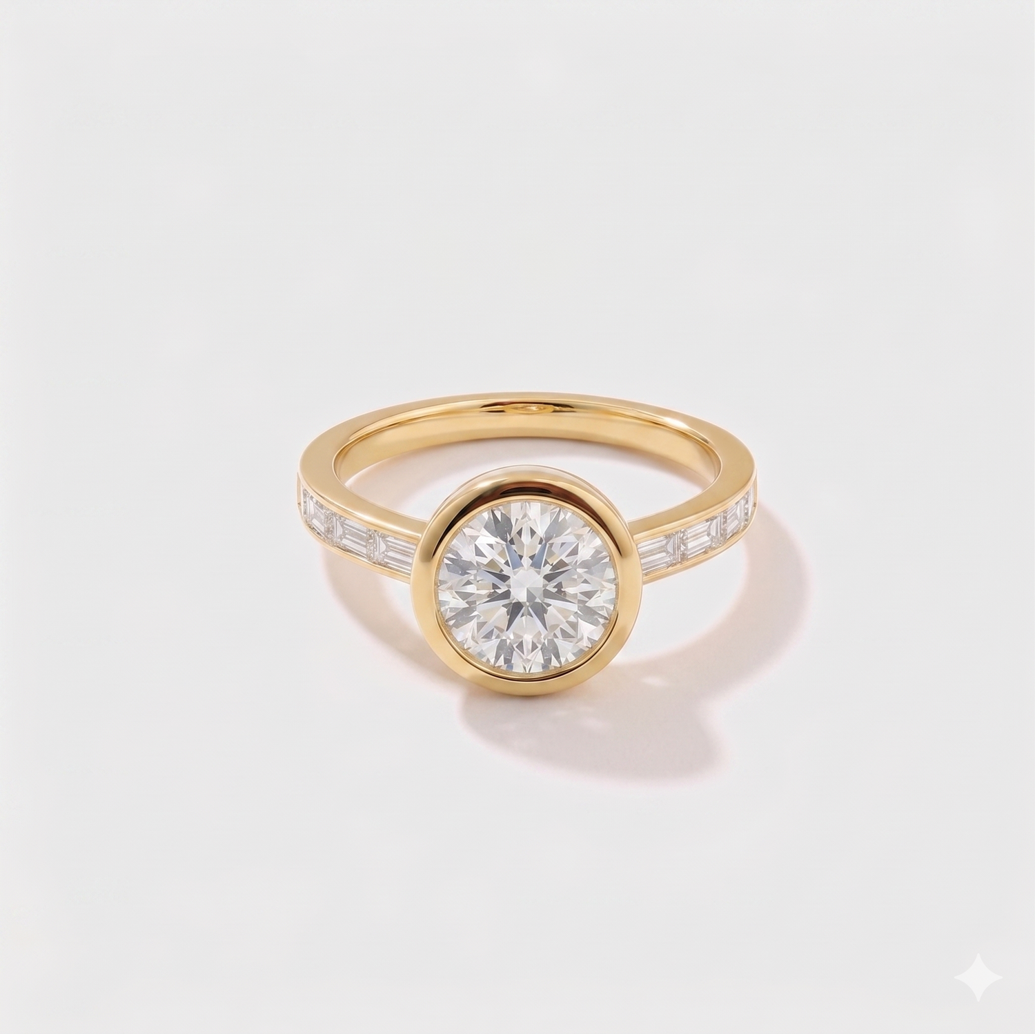 Channel Set Lab Grown Diamond Engagement Ring