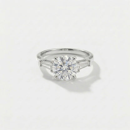 Tapered Baguette Lab Grown Diamond Engagement Ring