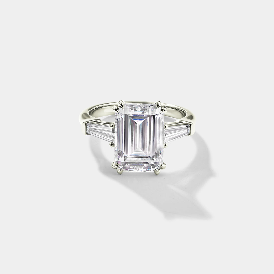 white gold lab grown diamond engagement ring