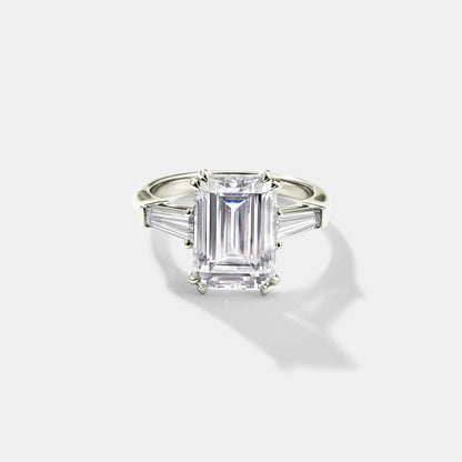 white gold lab grown diamond engagement ring