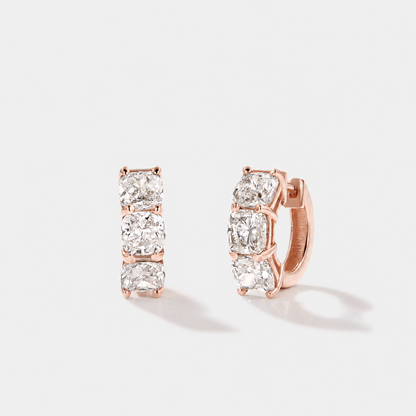 Ebb Tide Cushion Cut Hoops