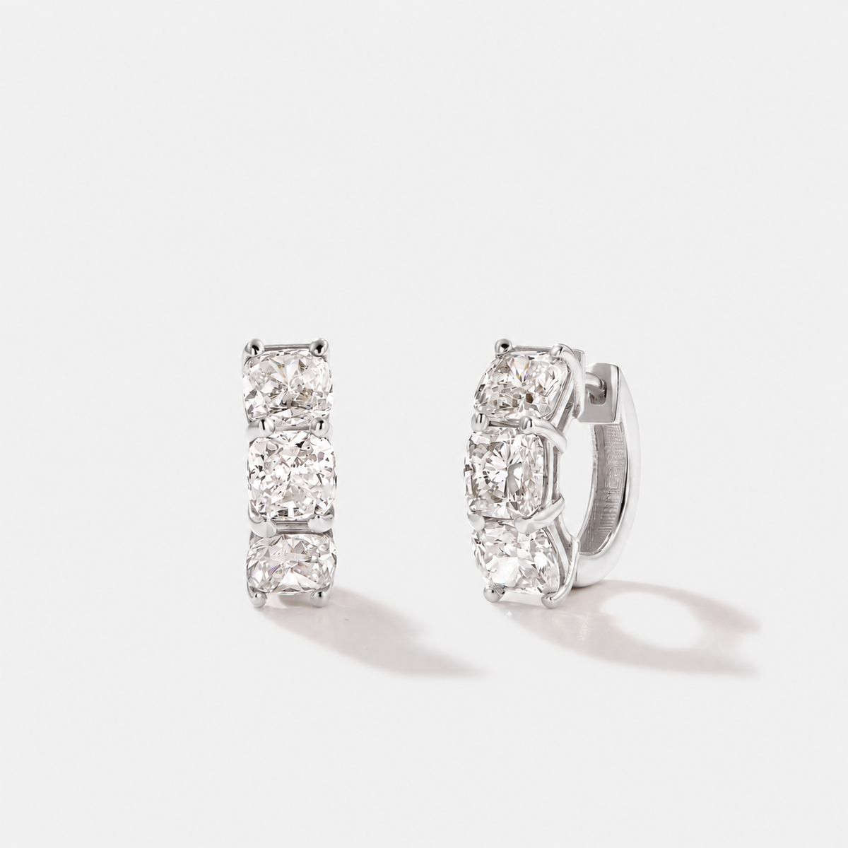 Ebb Tide Cushion Cut Hoops