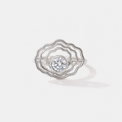 Bayside Oyster Diamond Ring